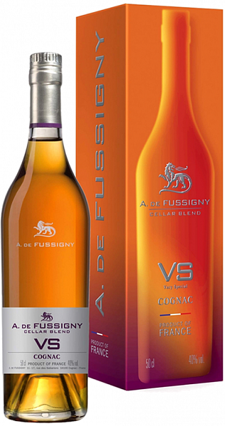 Коньяк A. de Fussigny Cellar Blend Cognac VS (gift box), 0.5 л