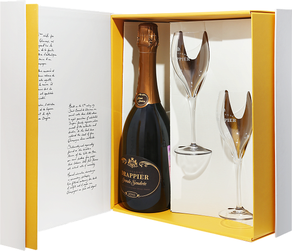 Drappier "Grande Sendree" (gift box with 2 glasses), 0.75 л