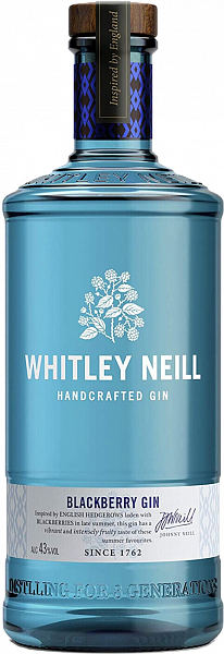 Джин Whitley Neill Blackberry Handcrafted Dry Gin, 0.7 л