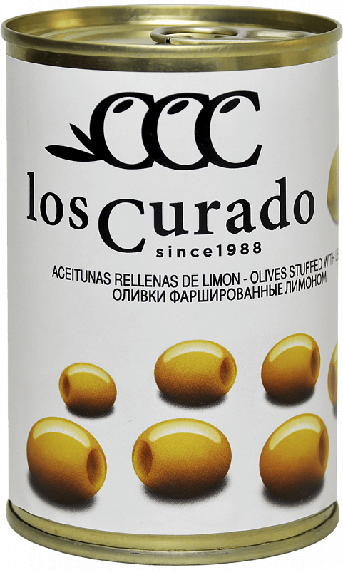 Оливки фаршированные лимоном Лос Курадо 0.3 л