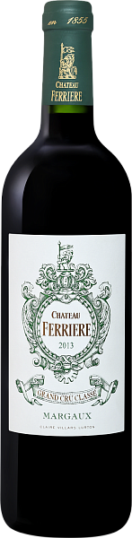 Вино Chateau Ferriere Grand Cru Classe Margaux AOC, 0.75 л