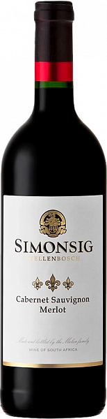 Вино Cabernet Sauvignon Stellenbosch WO Simonsig, 0.75 л
