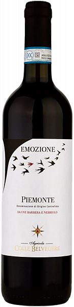 Вино Emozione Piemonte DOC Colle Belvedere, 0.75 л
