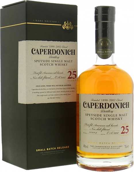 Виски Caperdonich 25 y.o. Single Malt Scotch Whisky (gift box), 0.7 л