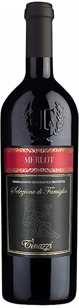 Красное полусухое вино Selezione di Famiglia Merlot Veneto IGT Tinazzi, 0.75 л