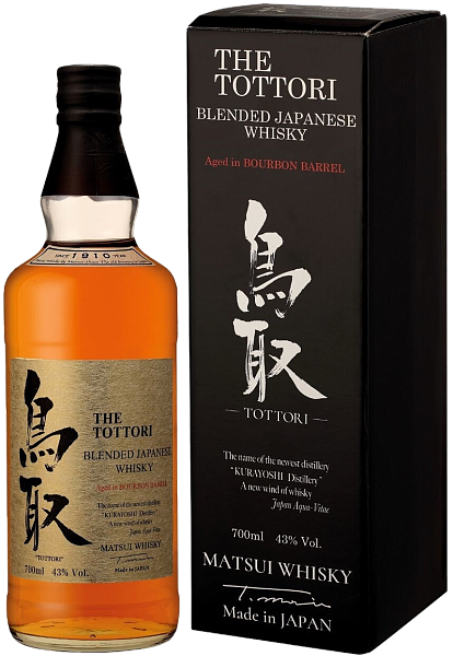 Виски The Tottori Bourbon Barrel Blended Japanese Whisky (gift box), 0.5 л в Ростове-на-Дону