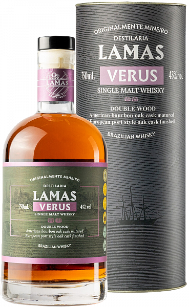Виски Lamas Verus Double Wood Single Malt Whisky (gift box), 0.75 л