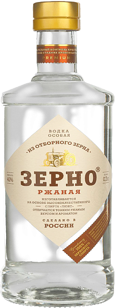 Водка Zerno Rzhanaya, 0.7 л