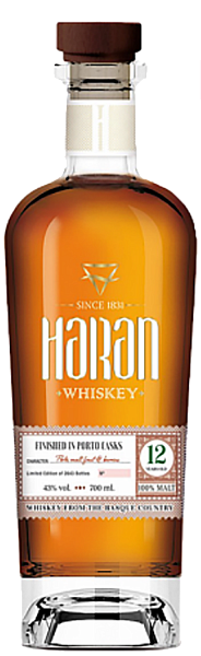 Виски Haran Porto Cask Finish 12 Year Old Malt Whiskey, 0.7 л