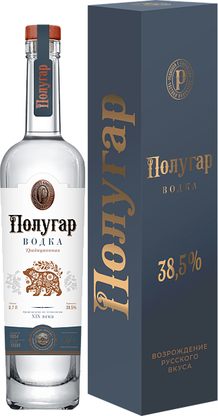Водка Polugar (в подарочной упаковке), 0.7 л