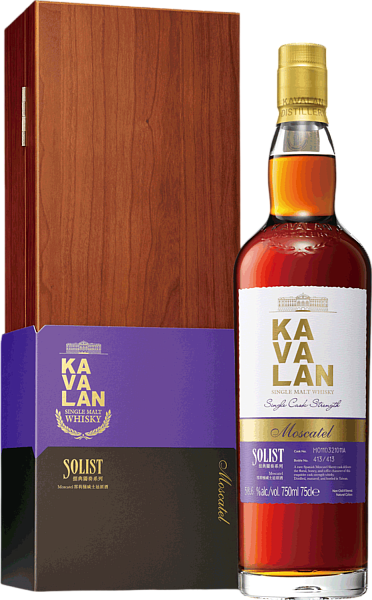 Виски Kavalan Solist Moscatel Single Cask Strength Single Malt Whisky (gift box), 0.75 л