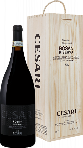 Вино Bosan Amarone Della Valpolicella DOCG Classico Riserva Cesari (gift box), 1.5 л