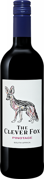 Вино Clever Fox Pinotage Western Cape WO Badsberg, 0.75 л