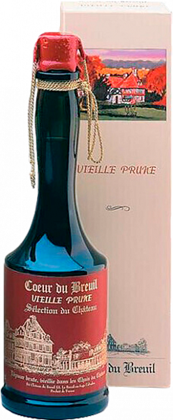 Бренди Coeur du Breuil Vieille Prune Selection du Chateau (gift box), 0.7 л
