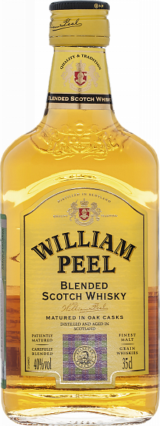 Виски William Peel Blended Scotch Whisky, 0.35 л