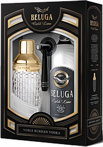 Beluga Gold Line (gift box with shaker), 0.75 л