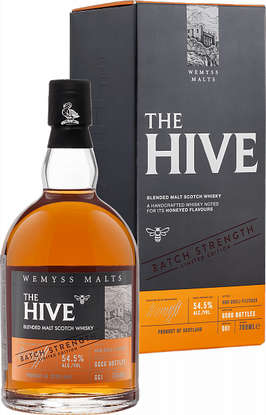 Виски Wemyss Malts The Hive Batch Strength Blended Malt Scotch Whisky (gift box), 0.7 л