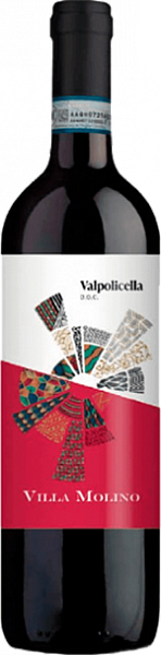 Красное полусухое вино Villa Molino Valpolicella DOC Classico Sartori, 0.75 л