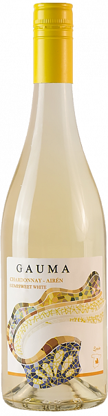 Полусладкое вино Gauma Chardonnay-Airen Semisweet Bodegas del Saz, 0.75 л