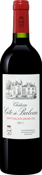 Вино Chateau Cote De Baleau Saint-Emilion Grand Cru AOC , 0.75 л