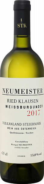 Weissburgunder Ried Klausen Vulkanland Steiermark DAC Neumeister, 0.75л