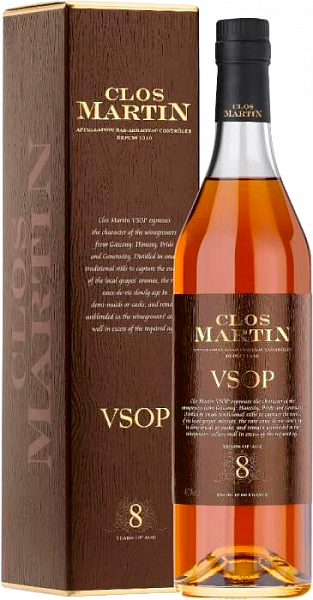 Clos Martin Bas Armagnac VSOP (gift box), 0.7 л