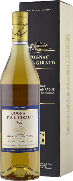 Коньяк Paul Giraud VS Grande Champagne Premier Cru (gift box), 0.7 л