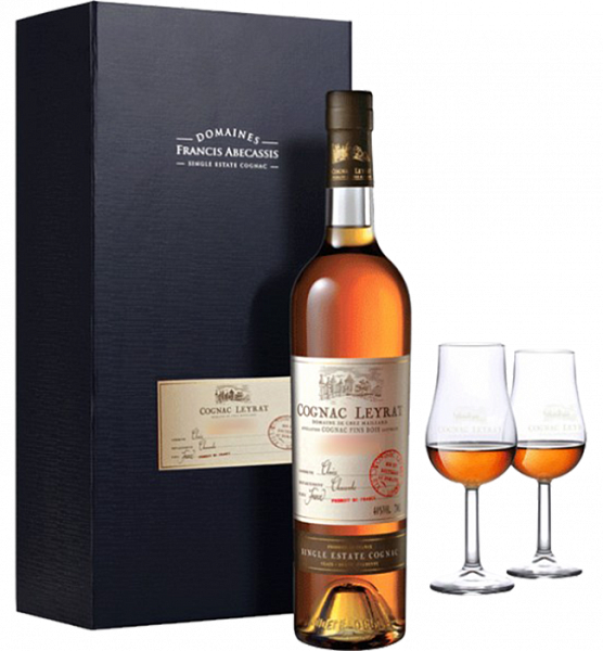 Коньяк Leyrat Cognac XO Hors d’Age (gift box with 2 glasses) , 0.7 л