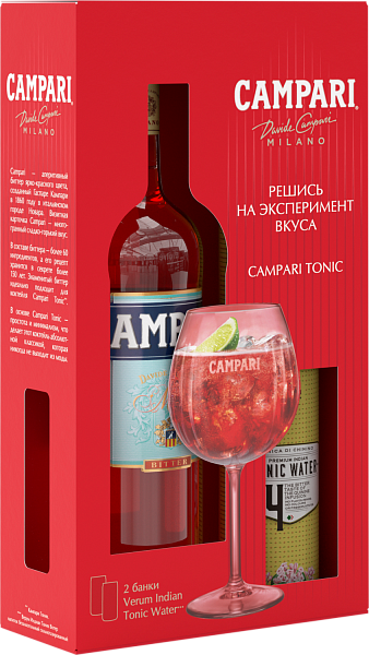 Campari (gift box with tonic), 0.75 л