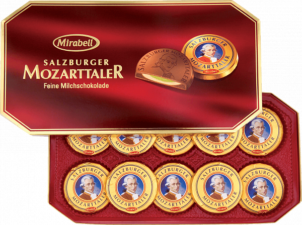 Mozart milk chocolate candies Mirabell