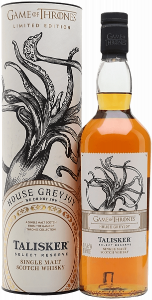 Виски Game of Thrones House Greyjoy Talisker Select Reserve Single Malt Scotch Whisky (gift box), 0.7 л