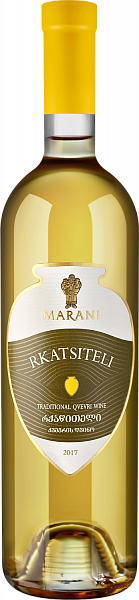 Вино Marani Rkatsiteli Qvevri Telavi Wine Cellar, 0.75 л