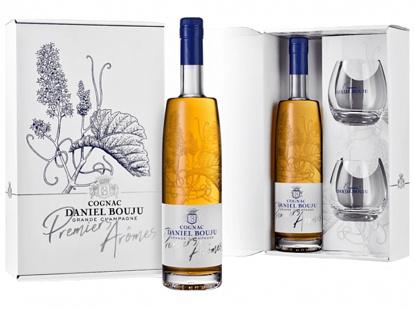 Daniel Bouju Premiers Aromes Cognac Grande Champagne (gift box with 2 glasses), 0.7 л