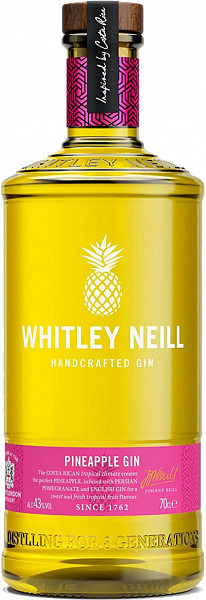 Whitley Neill Pineapple Handcrafted Dry Gin, 0.7 л