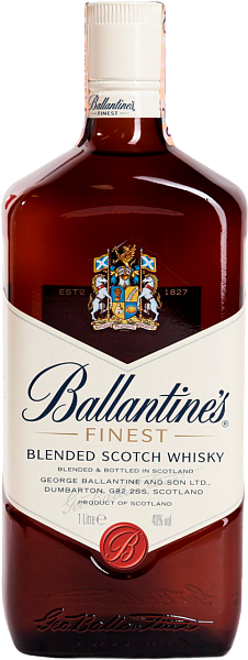 Виски Ballantine's Finest Blended Scotch Whisky, 1 л
