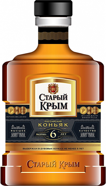 Коньяк Stariy Krim 6 y.o., 0.5 л