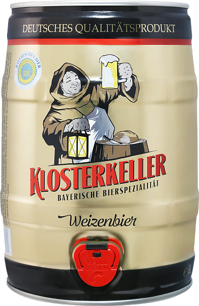 Пиво Klosterkeller Weizenbier, 5 л
