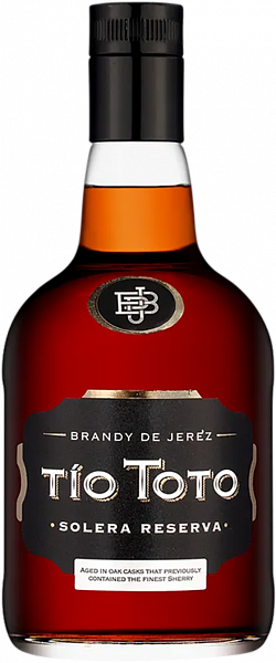Бренди Тio Toto Brandy De Jerez Solera Reserva Jose Estevez, 0.75 л