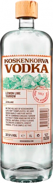 Koskenkorva Lemon Lime Yarrow, 1 л
