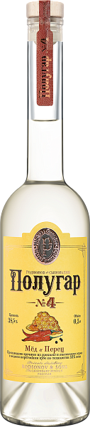 Дистиллят Polugar №4 Honey & Allspice, 0.5 л в Саратове