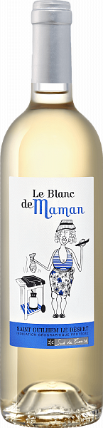 Вино Le Blanc de Maman Saint Guilhem le Désert IGP Vignobles des 3 Châteaux, 0.75 л