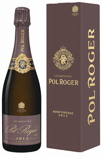Шампанское Pol Roger Rose Vintage Champagne AOC (gift box), 0.75 л