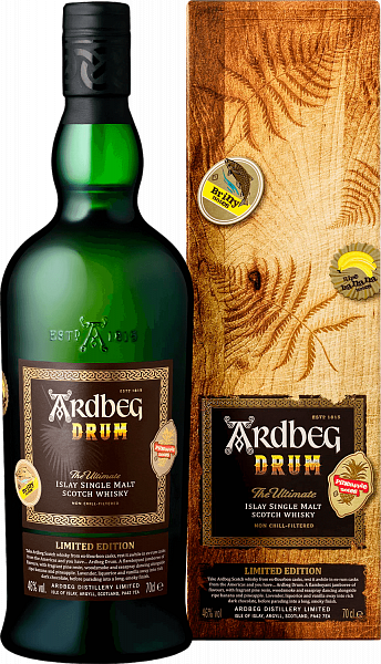 Виски Ardbeg Drum Islay Single Malt Scotch Whisky (gift box), 0.7 л