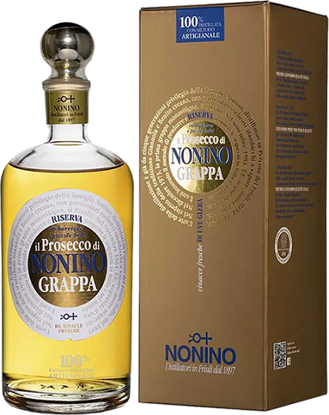 Граппа Il Prosecco di Nonino Riserva in barriques Monovitigno (gift box), 0.7 л в Воронеже