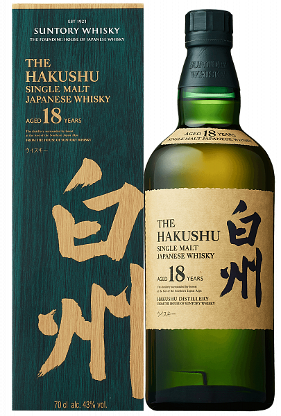 Виски Hakushu 18 y.o. Single Malt Japanese Whisky (gift box), 0.7 л