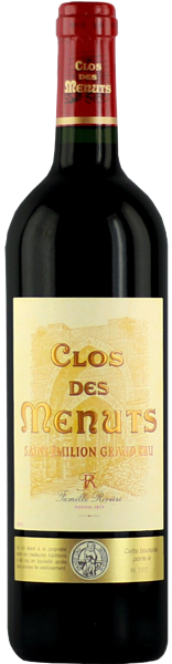 Вино Clos de Menuts Saint-Emilion Grand Cru AOC, 0.75 л