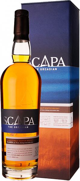 Виски Scapa The Orcadian Glansa Single Malt Scotch Whisky (gift box), 0.75 л