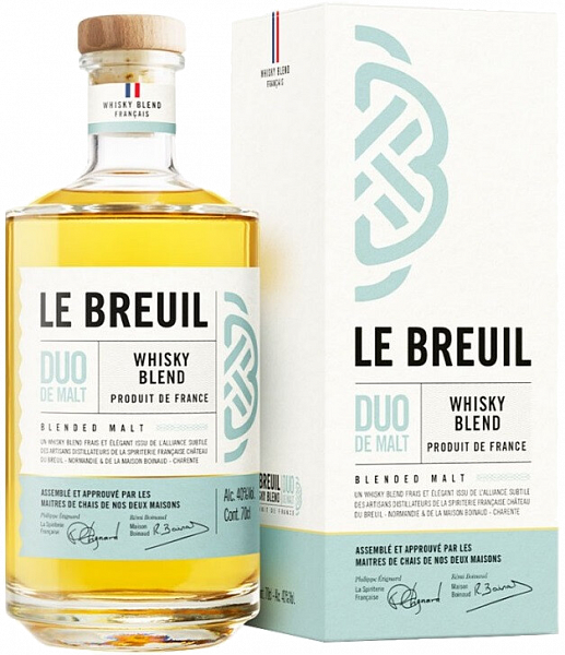Виски Le Breuil Duo de Malt Blend (gift box), 0.7 л
