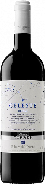 Вино Celeste Roble Ribera del Duero DO Torres , 0.75 л