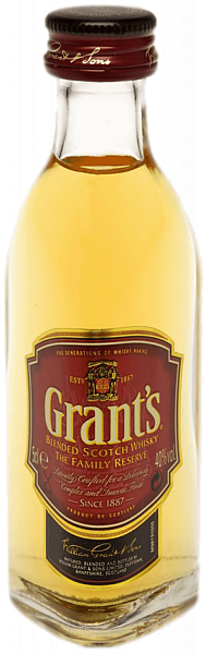 Виски Grant's Family Reserve Blended Scotch Whisky, 0.05 л